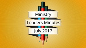 July 2017 Meeting Minutes