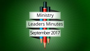 September 2017 Meeting Minutes