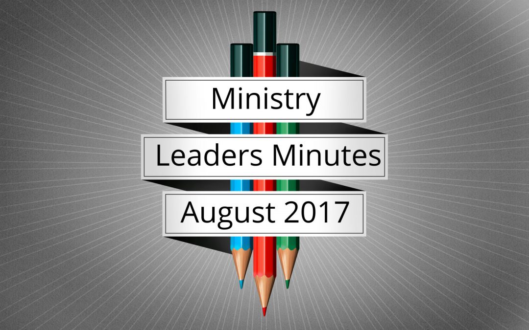 August 2017 Meeting Minutes