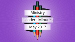 May 2017 Meeting Minutes