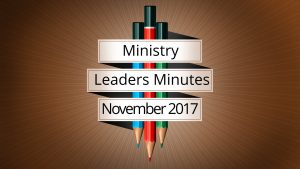 November 2017 Meeting Minutes