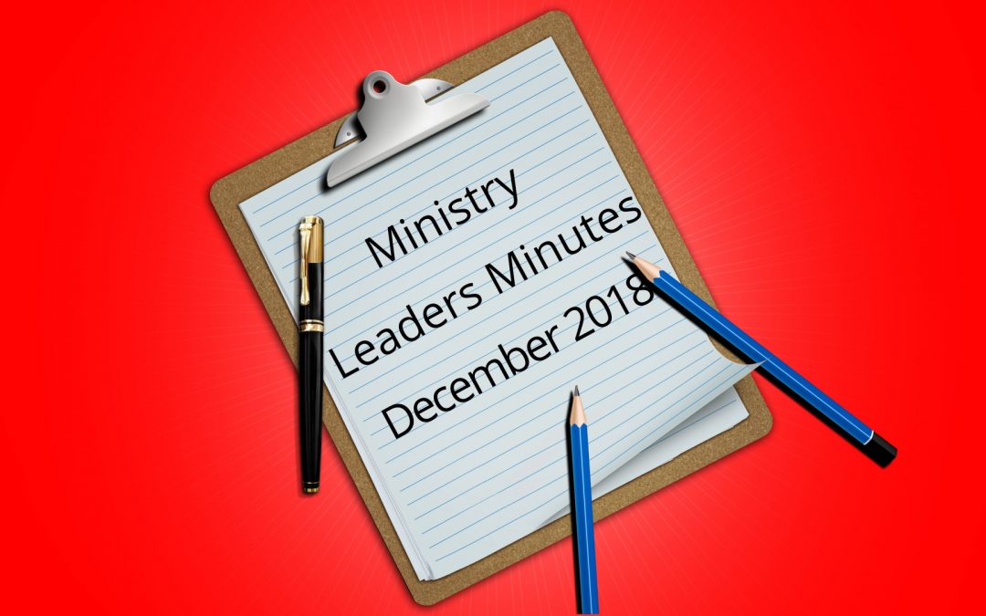 December Minutes 2018