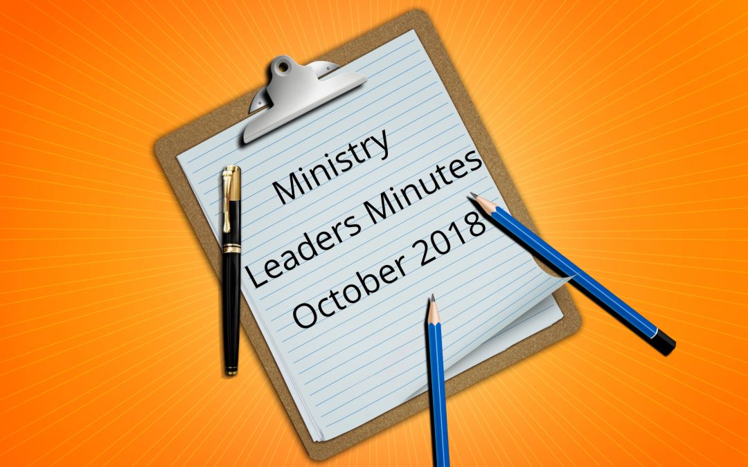 October Minutes 2018